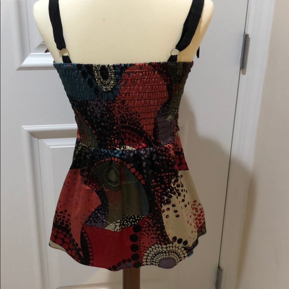 Colorful Silk MultiColored Top - Picture 3 of 4